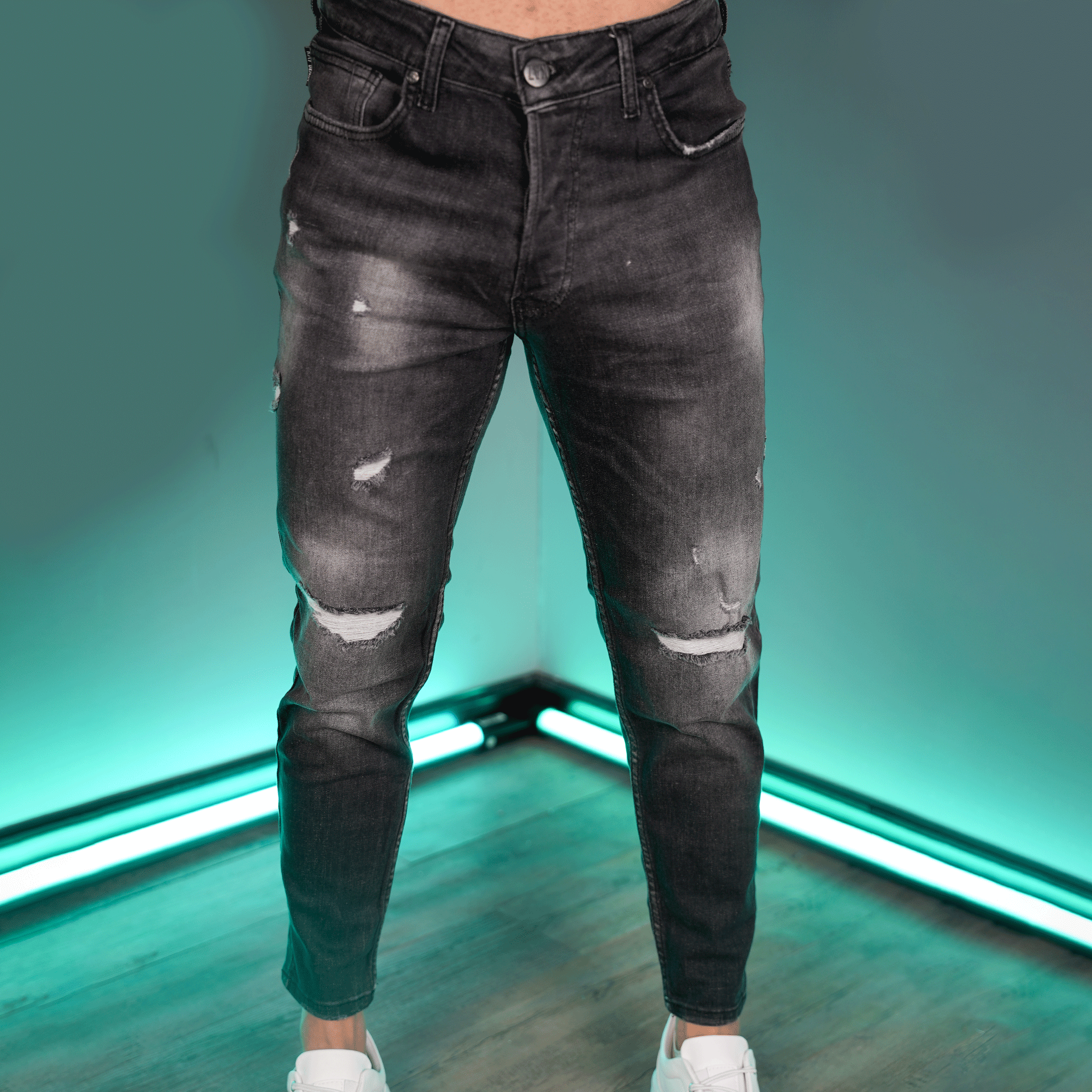 Distressed Jeans #BLK0120
